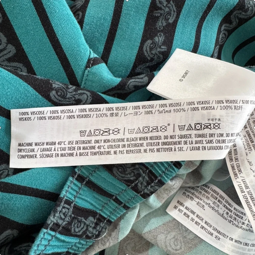 Women’s Teal & Black Striped Lounge Pants - Picture 9 of 10